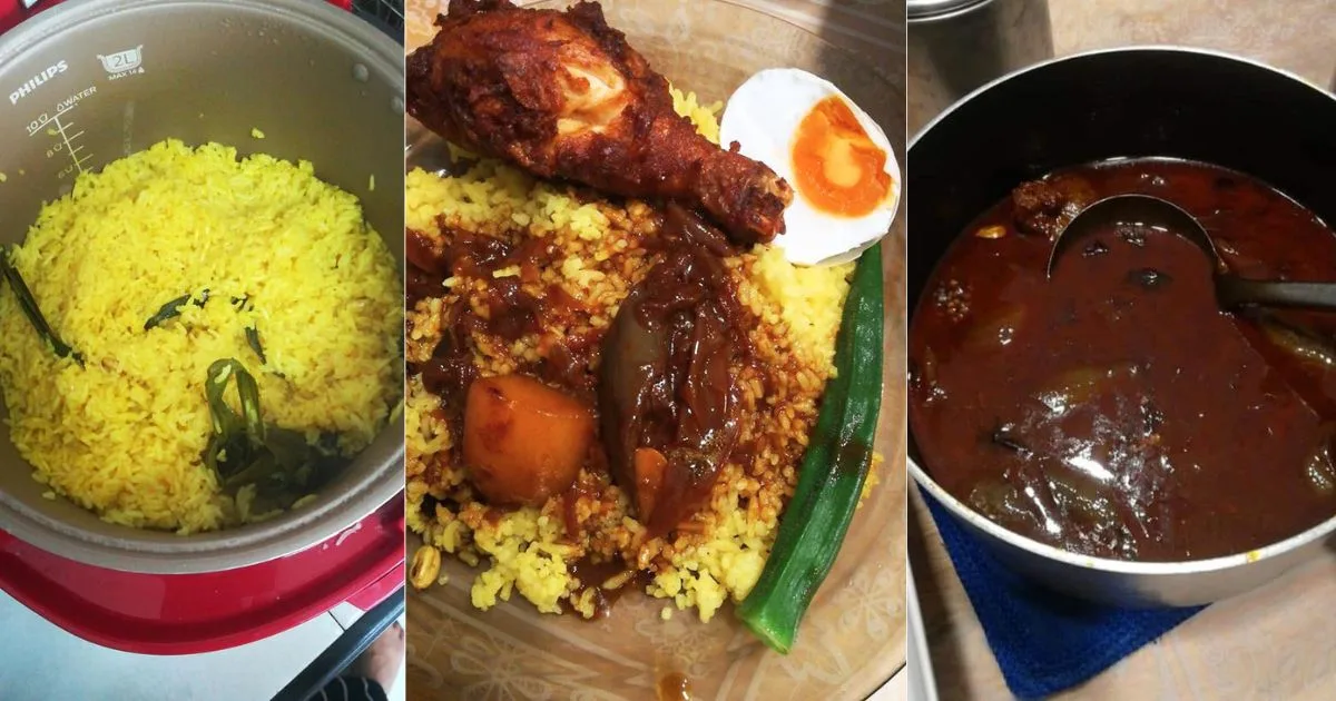 Buat Sendiri Nasi Kandar, Lengkap Dengan Kari Kicap & Ayam Goreng