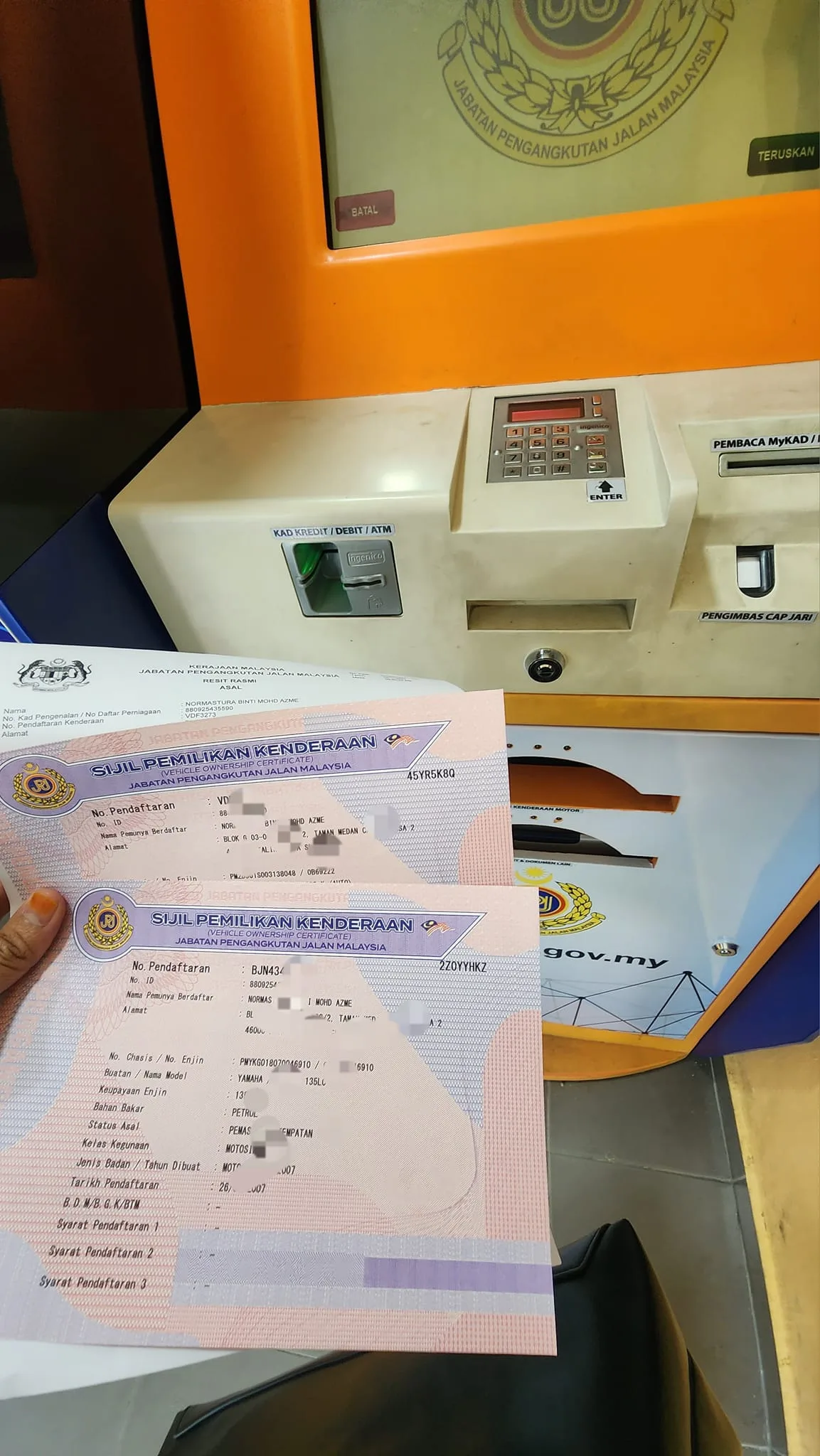Cara Dapatkan Geran Kenderaan, Tak Perlu Ke Kaunter JPJ