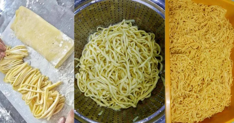 Buat Sendiri Mi Kuning Homemade, Cuma Guna 4 Bahan. Tak Perlu Mesin, Hiris Dengan Pisau Saja