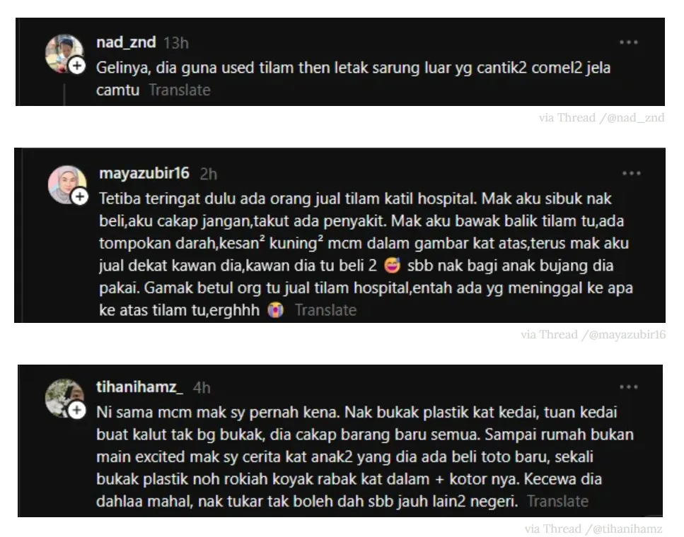 Wanita Dakwa Terbeli Tilam Lama Disarung Baharu, Buka Cadar Terus Rasa Nak Muntah 5 Wanita Dakwa Terbeli Tilam Lama Disarung Baharu, Buka Cadar Terus Rasa Nak Muntah