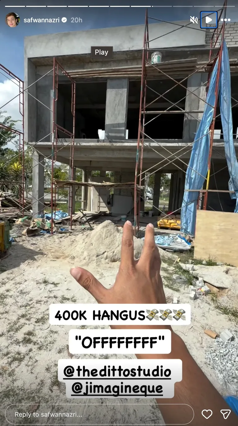 Safwan Nazri Rugi RM400,000 Ditipu Kontraktor Rumah, Terpaksa Tambah Lagi RM200,000 6 Safwan Nazri Rugi RM400,000 Ditipu Kontraktor Rumah, Terpaksa Tambah Lagi RM200,000