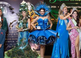 Busana Beg Kanvas Kitar Semula Curi Tumpuan, Datin Kelvin Dhillon Dinobat Mrs. Queen of Earth 2026