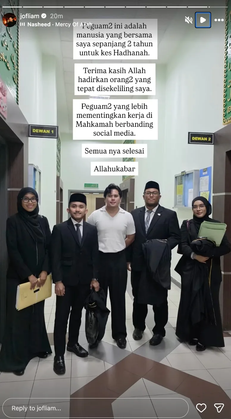 “Bila Masa Pulak Kau Menang?”, Cik Epal Persoal Dakwaan Jofliam Dapat Hak Hadanah Penuh 2 “Bila Masa Pulak Kau Menang?”, Cik Epal Persoal Dakwaan Jofliam Dapat Hak Hadanah Penuh