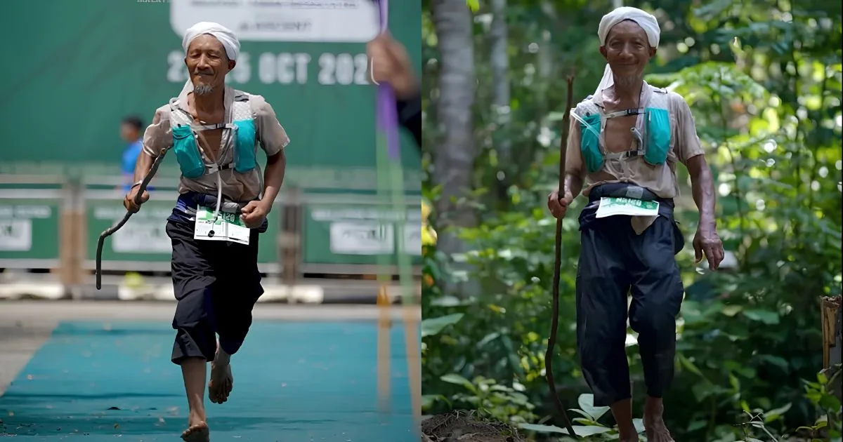Pak Cik Ariffin Kayuh Basikal 100KM, Sambung Lari 30KM Berkaki Ayam 2 Pak Cik Ariffin Kayuh Basikal 100KM, Sambung Lari 30KM Berkaki Ayam