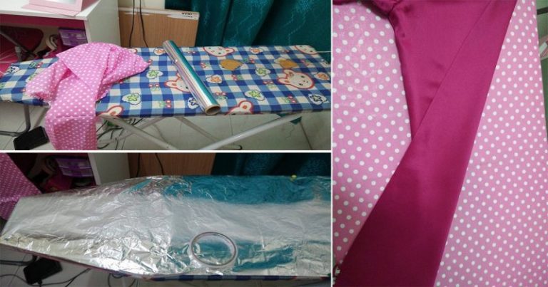 Jimatkan Masa Gosok Baju Yang Menimbun, Guna Kaedah Lapik Aluminium Foil