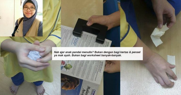 Pesan Guru Ini Kalau Mahu Anak Cepat Pandai Menulis Bukan Bagi Kertas & Pensel Tapi Buat Aktiviti Ini!