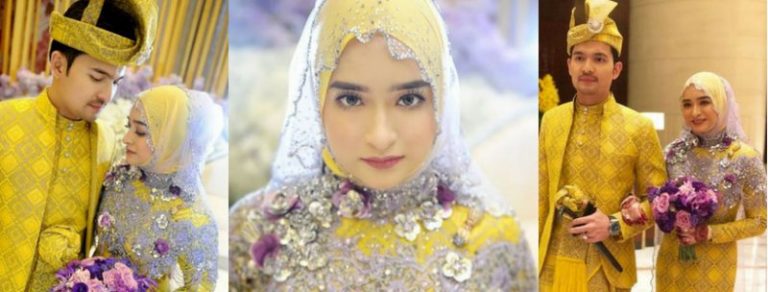 Anggun Bersongket Kuning, Sekali Lagi Foto Majlis Resepsi Puteri Sulung Ziela Jalil Curi Perhatian Netizen