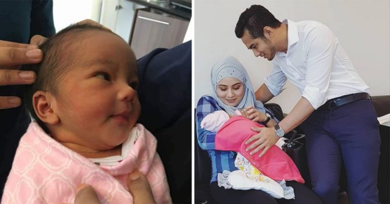 Mancungnya Hidung Maryam! Reaksi Netizen Bila Fizo Kongsi Foto Anak Kali Pertama