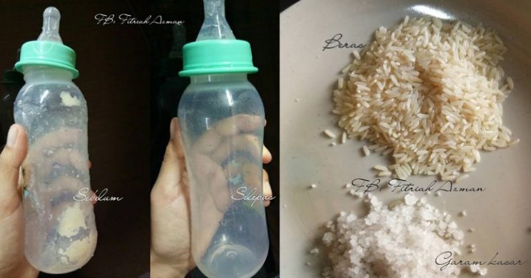 Cara Berkesan Tanggalkan Kerak Susu Pada Puting & Botol Susu Tanpa Guna Sabun. 5 Minit Dah Bersih!