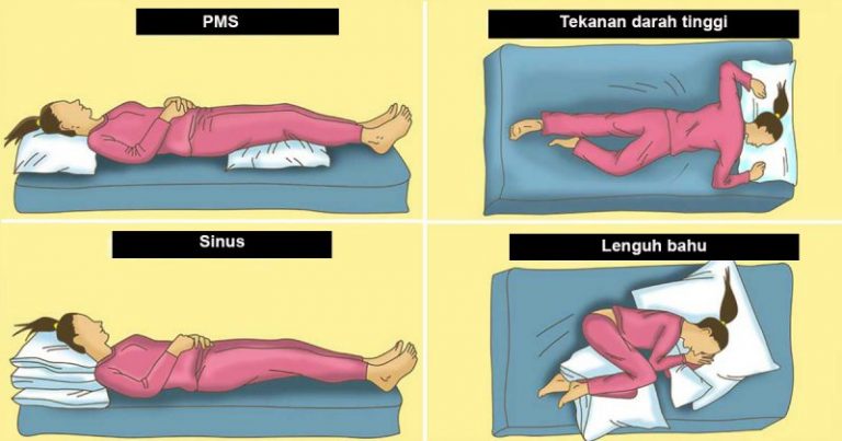 Posisi Tidur Yang Betul Ikut Jenis Penyakit