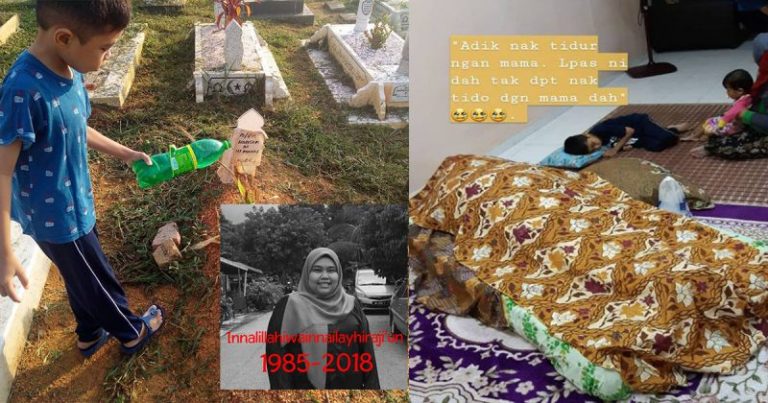 Foto Anak Tidur Tepi Jenazah Ibu & Adik Raih Simpati Netizen, Sebak Bila Bapa Saudara Cerita Kisah Sebenar