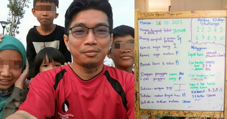 Kerja Rumah Bukan Tugas Isteri Saja, Lelaki Ini Tunjuk Cara Dia Latih & Fahamkan Anak-anak Untuk Bereskan Kerja Rumah