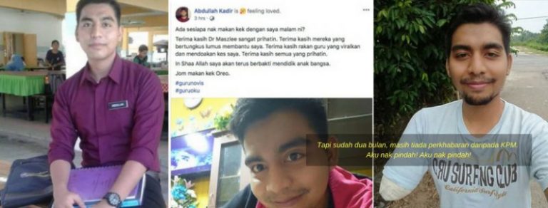 Cikgu Abdullah Kadir, OKU Tanpa Sebelah Tangan Gembira Permohonan Tukar Sekolah Diluluskan. Ajak Follower Makan Kek Oreo