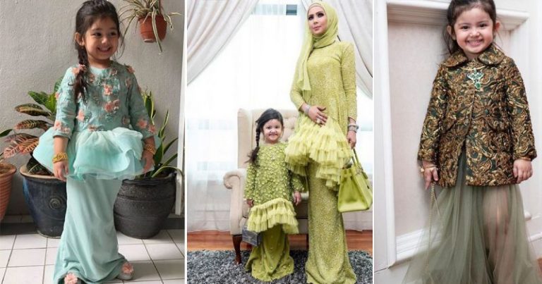 Untungnya Aaisyah Kecik-Kecik Dah Pakai Baju Designer. Ramai Tertanya-tanya Berapa Harganya