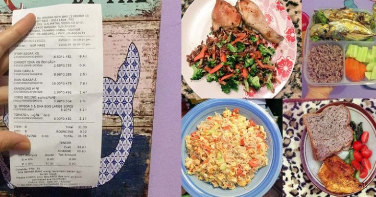 Belanja Makan 5 Hari Cuma RM31, Ini Menu Masak Sendiri Yang Bukan Saja Untuk Jimat Tapi Untuk Kurus Juga
