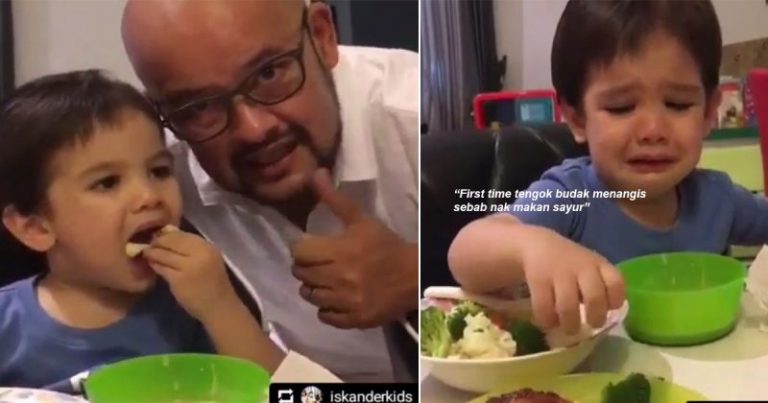 ‘Budak Pemakan Sayur!’ Aksi Anak Harith Iskander Menangis Enggan Kongsi Sayur Dengan Abang Cuit Hati, Ramai Mak Kagum!