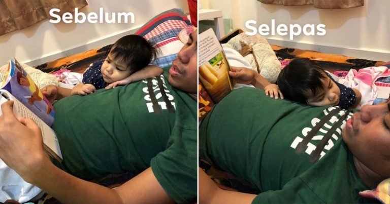 Amal Bacakan Buku Pada Anak Sebelum Tidur, Bapa Ini Dedah Kebaikannya Termasuk Rangsang Otak Anak Jadi Bijak