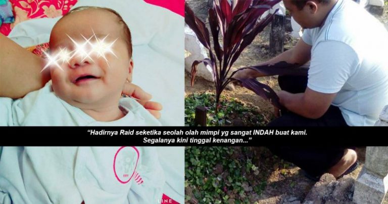 Lama Menanti Zuriat Tapi Hanya Sempat Dakap Raid 34 Hari. Nafas Berbunyi Jadi Petanda Rupanya Ada Jangkitan Di Paru-paru