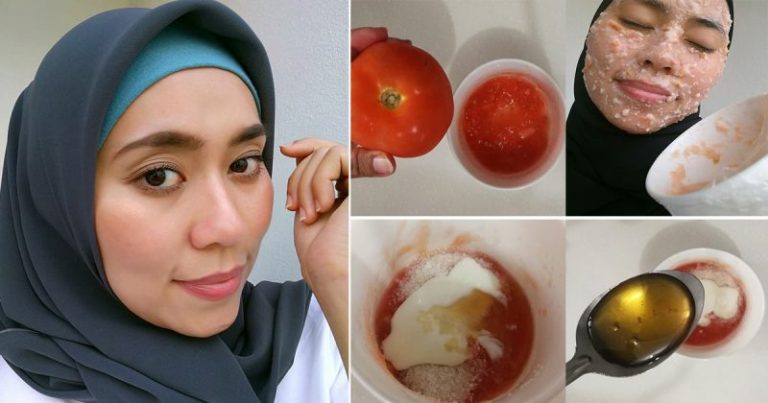 Kulitnya Cantik Macam Buat Rawatan Di Spa. Rahsia Wanita Ini Hanya Guna Masker Tomato!