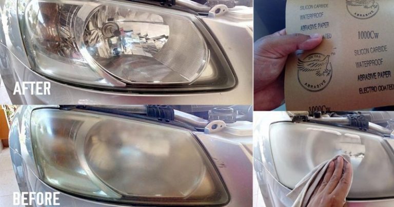 Kilatkan Sendiri Lampu Kereta Yang Kusam & Kuning, Modal Bawah RM15!