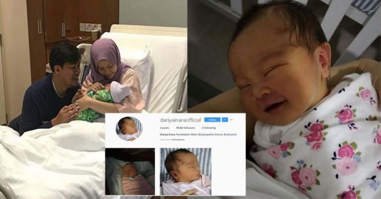Usia 7 Hari, Anak Sariyanti & Jep Dah Ada Instagram Sendiri, Baru Sehari Follower Cecah 74 Ribu