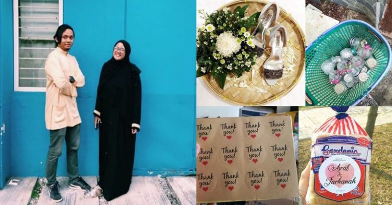 Hasil DIY Barang-barang Kahwin Untuk Jimat Belanja, Idea Wanita Ini Memang Kreatif! Tengoklah Dulang Hantaran Dia