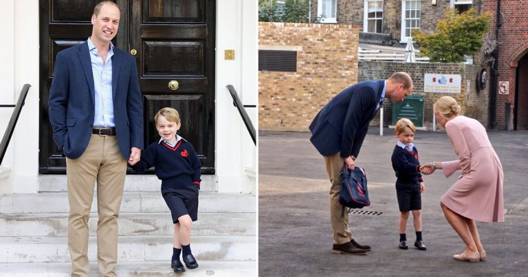 Foto Comel Prince George Pada Hari Pertama Persekolahan