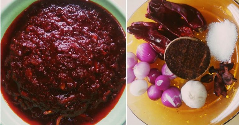 Cara Masak Sambal Nasi Lemak Yang Sedap, Masa Kisar Bawang Letak Bahan Ini