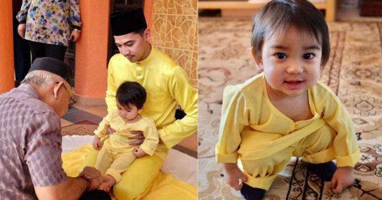 Amar Baharin dan Amyra Rosli Buat Upacara Jejak Tanah Untuk Anaqi. Tradisi Orang Rawa Masih Diamalkan