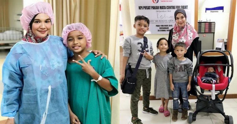 Tak Sanggup Anak Sedih Diejek Juling, Datin Shahida Bawa Anak Sulung Buat Pembedahan Mata